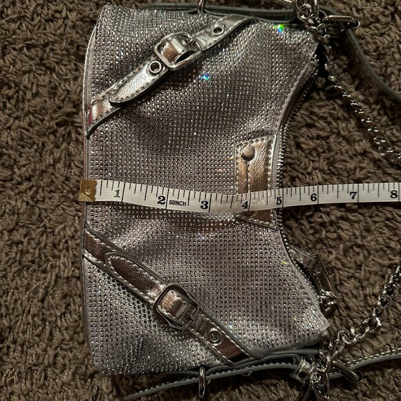 Aldo Silver Rhinestone Purse NWOT - Picture 8 of 8